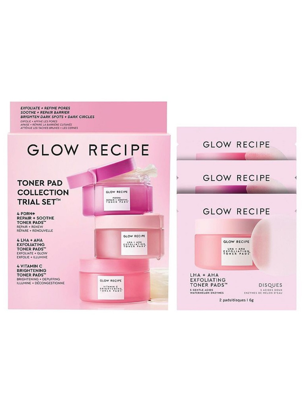 Glow Recipe Toner Pad Collection Trial Set 6g BRAND NEW/SEALED